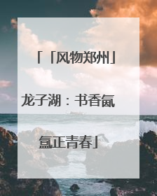 「风物郑州」龙子湖：书香氤氲正青春
