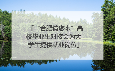 “合肥请您来”高校毕业生对接会为大学生提供就业岗位