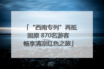 “西南专列”再抵固原 870名游客畅享清凉红色之旅