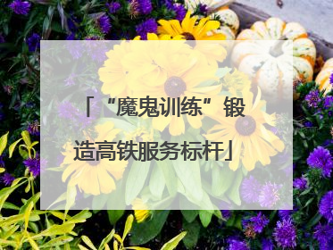 “魔鬼训练”锻造高铁服务标杆
