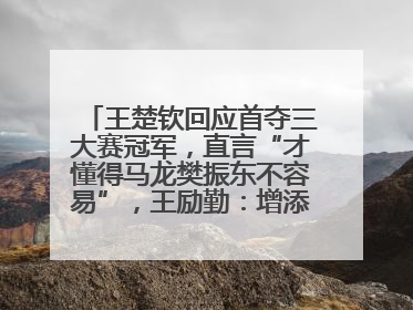 王楚钦回应首夺三大赛冠军，直言“才懂得马龙樊振东不容易”，王励勤：增添很大信心