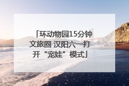 环动物园15分钟文旅圈 汉阳六一打开“宠娃”模式