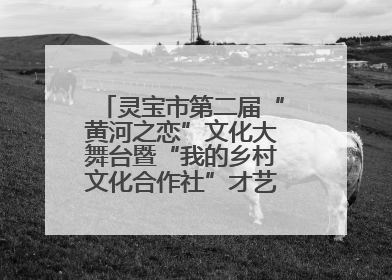 灵宝市第二届“黄河之恋”文化大舞台暨“我的乡村文化合作社”才艺大赛举办