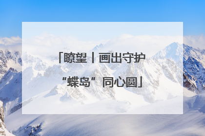 瞭望丨画出守护“蝶岛”同心圆