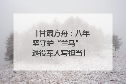甘肃方舟：八年坚守护“兰马” 退役军人写担当