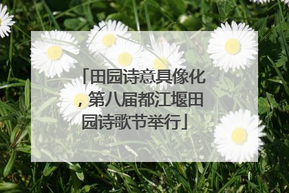 田园诗意具像化，第八届都江堰田园诗歌节举行