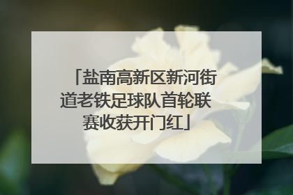 盐南高新区新河街道老铁足球队首轮联赛收获开门红