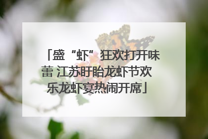 盛“虾”狂欢打开味蕾 江苏盱眙龙虾节欢乐龙虾宴热闹开席