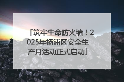 筑牢生命防火墙！2025年杨浦区安全生产月活动正式启动