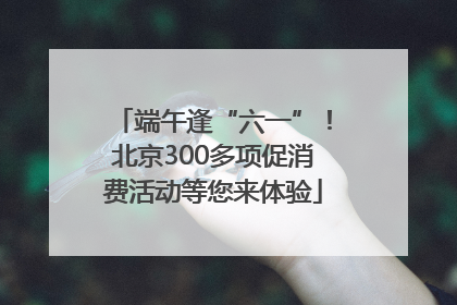 端午逢“六一”！北京300多项促消费活动等您来体验