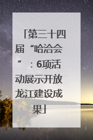 第三十四届“哈洽会”：6项活动展示开放龙江建设成果
