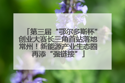 第三届“鄂尔多斯杯”创业大赛长三角首站落地常州！新能源产业生态圈再添“强链接”