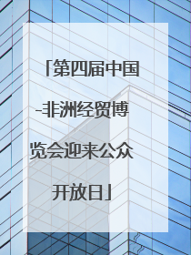 第四届中国-非洲经贸博览会迎来公众开放日