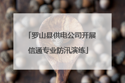 罗山县供电公司开展信通专业防汛演练