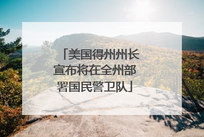 美国得州州长宣布将在全州部署国民警卫队