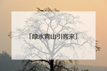 绿水青山引客来