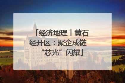 经济地理丨黄石经开区：聚企成链“芯光”闪耀