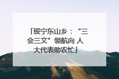 绥宁东山乡：“三会三文”领航向 人大代表助农忙