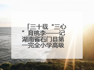 三十载“三心”育桃李——记湖南省石门县第一完全小学高级教师覃玲君
