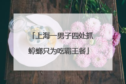 上海一男子四处抓蟑螂只为吃霸王餐