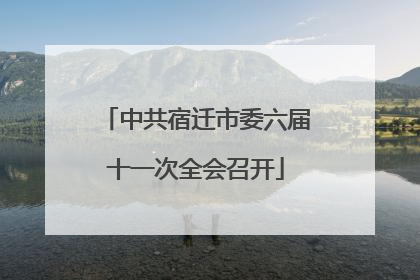 中共宿迁市委六届十一次全会召开
