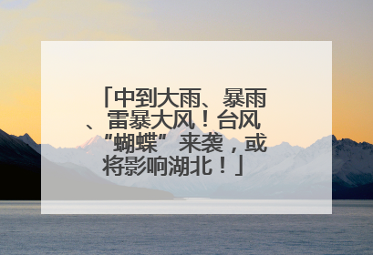 中到大雨、暴雨、雷暴大风！台风“蝴蝶”来袭，或将影响湖北！