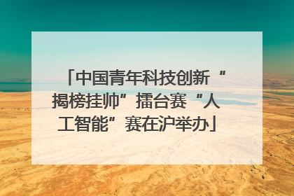 中国青年科技创新“揭榜挂帅”擂台赛“人工智能”赛在沪举办