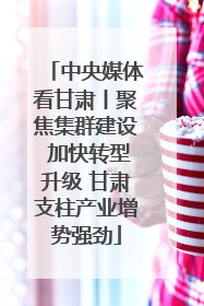 中央媒体看甘肃丨聚焦集群建设 加快转型升级 甘肃支柱产业增势强劲