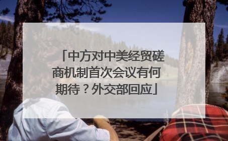 中方对中美经贸磋商机制首次会议有何期待？外交部回应