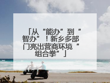 从“能办”到“智办”！新乡多部门亮出营商环境“组合拳”