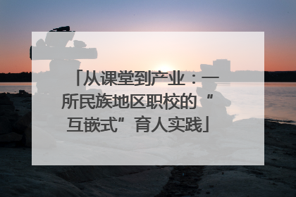 从课堂到产业：一所民族地区职校的“互嵌式”育人实践