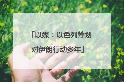 以媒：以色列筹划对伊朗行动多年