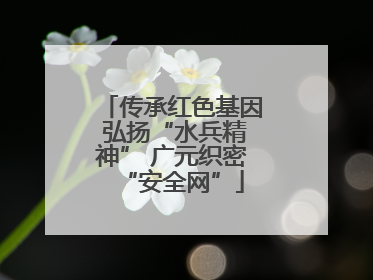 传承红色基因 弘扬“水兵精神” 广元织密“安全网”