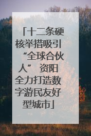十二条硬核举措吸引“全球合伙人” 资阳全力打造数字游民友好型城市