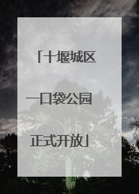 十堰城区一口袋公园正式开放