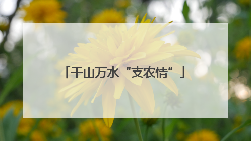 千山万水“支农情”
