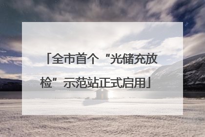 全市首个“光储充放检”示范站正式启用