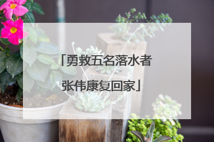 勇救五名落水者 张伟康复回家