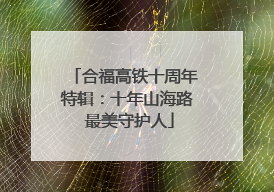 合福高铁十周年特辑：十年山海路 最美守护人