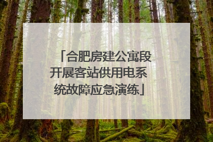 合肥房建公寓段开展客站供用电系统故障应急演练
