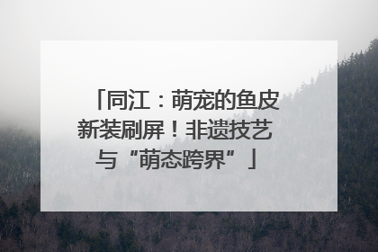 同江：萌宠的鱼皮新装刷屏！非遗技艺与“萌态跨界”