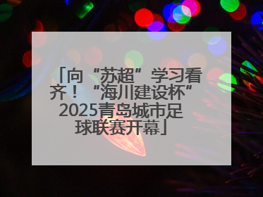 向“苏超”学习看齐！“海川建设杯”2025青岛城市足球联赛开幕