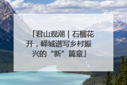 君山观潮｜石榴花开，峄城谱写乡村振兴的“新”篇章