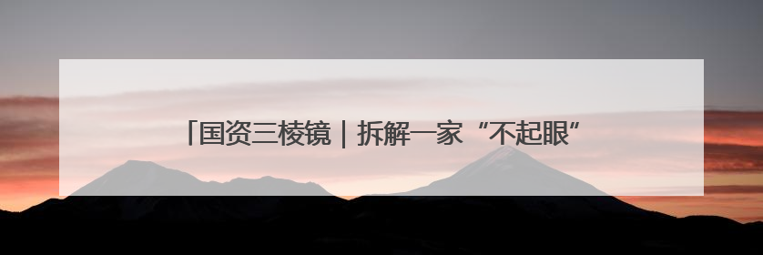 国资三棱镜｜拆解一家“不起眼”的公司，窥见改革中的山东国企