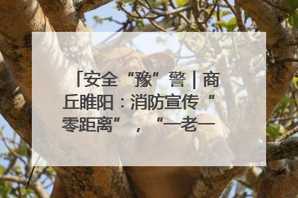 安全“豫”警｜商丘睢阳：消防宣传“零距离”，“一老一小”同守护