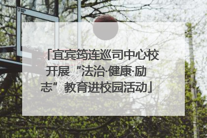 宜宾筠连巡司中心校开展“法治·健康·励志”教育进校园活动