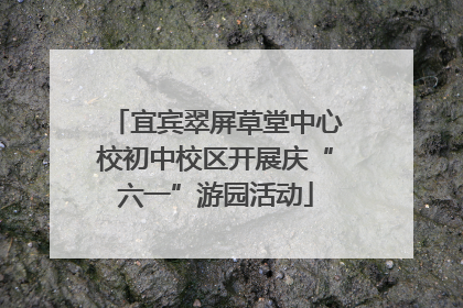 宜宾翠屏草堂中心校初中校区开展庆“六一”游园活动