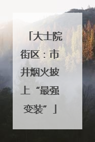 大士院街区：市井烟火披上“最强变装”