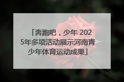 奔跑吧，少年 2025年多项活动展示河南青少年体育运动成果