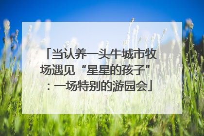 当认养一头牛城市牧场遇见“星星的孩子”：一场特别的游园会